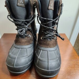 Kamik Men's Brown and Black Winter Boots